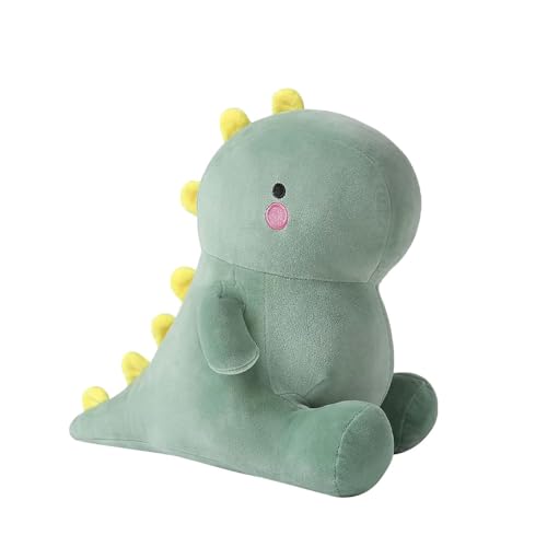 FUSHENGCHUANG Dinosaurier Plüschtier, 30cm Niedliche Dinosaurier Plüschpuppe, Kawaii Dinosaurier Plüschpuppe, Cartoon Dinosaurier Tier Spielzeug, Geschenk für Kinder Mädchen Jungen (Grün) von FUSHENGCHUANG