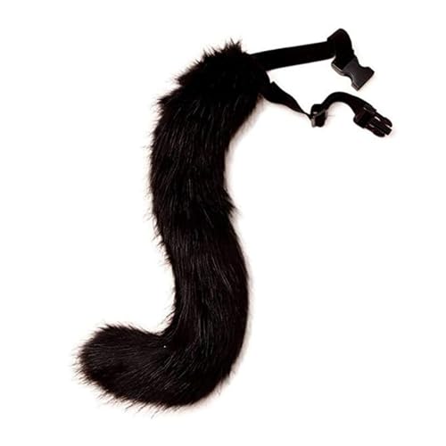 FUSHENGCHUANG Halloween Kunstpelz Fuchsschwanz,Tierschwanz Fuchsschwanz Cosplay Plüsch Fuchs Kostüm Cosplay Halloween Kostüme Wolfsschwanz Kostüm Fuchsschwanz für Erwachsene Cosplay Rollenspiele von FUSHENGCHUANG