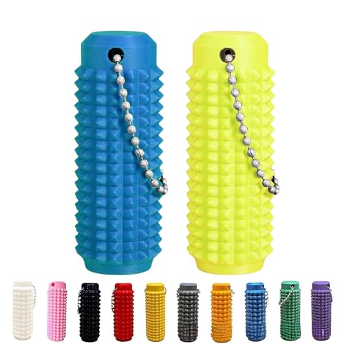 Venting Key Pendant for Anxiety Relief Positive, Spiky Grippie Stim Keychain, Portable Pocket Mini Fidget Toys (2 PCS ) von FUSHENGCHUANG