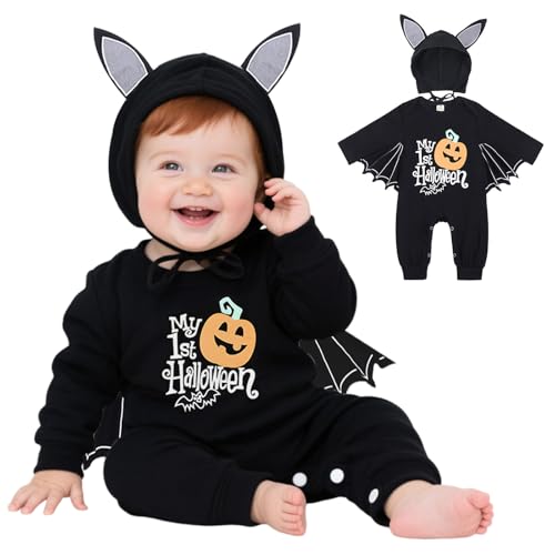 Halloween Kostüm Baby, Fledermaus Kostüm Baby, Halloween Strampler Neugeborene, My First Halloweens Outfit Babies Halloweens Kostüms, Babies Fledermaus Kostüms 3-6 Monate Halloween Kostüm Baby, Fledermaus Kostüm Baby, Halloween Strampler Neugeborene, My First Halloweens Outfit Babies Halloweens Kostüms, Babies Fledermaus Kostüms 3-6 Monate von FUTERLY