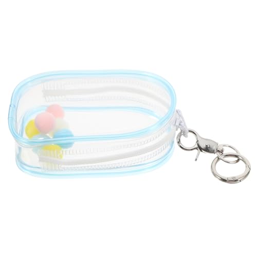 FUTUREORYY 1 Satz Babytasche Klarer Taschenanhänger Runde Transparente Figuren-präsentationstasche Schlüsselanhänger Mit Figurenetui Puppenbehältnisse Zur Ausstellung Puppenspielkoffer Pvc von FUTUREORYY
