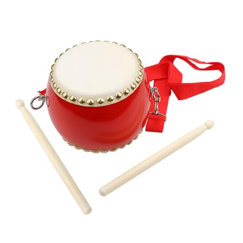 FUTUREORYY 1 Satz Hüfttrommel Für Spielzeuge Chinesische Trommel Musikpädagogisches Perkussionstrommel Für Pädagogisches Musikspielzeug Rot Hölzern FUTUREORYY 1 Satz Hüfttrommel Für Spielzeuge Chinesische Trommel Musikpädagogisches Perkussionstrommel Für Pädagogisches Musikspielzeug Rot Hölzern von FUTUREORYY