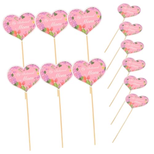 FUTUREORYY 1 Satz Teiliges Cupcake Topper Für Muttertag Dekorative Tortenstecker Aus Lebensmittelechtem Für Festliche Bei Muttertagsfeiern 48 Stück FUTUREORYY 1 Satz Teiliges Cupcake Topper Für Muttertag Dekorative Tortenstecker Aus Lebensmittelechtem Für Festliche Bei Muttertagsfeiern 48 Stück von FUTUREORYY