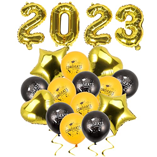 FUTUREORYY 1 Set Abschlussbanner Luftballons Abschlussparty Zubehör Abschluss Klassenzimmer Ornamente Besatz Geburtstags Abschluss Ballongirlande Ballon Zubehör Aluminiumfolie Golden FUTUREORYY 1 Set Abschlussbanner Luftballons Abschlussparty Zubehör Abschluss Klassenzimmer Ornamente Besatz Geburtstags Abschluss Ballongirlande Ballon Zubehör Aluminiumfolie Golden von FUTUREORYY