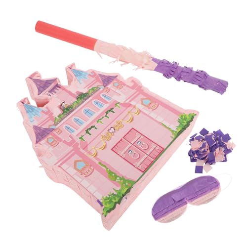 FUTUREORYY 1 Set Prinzessinnen Schloss Piñata Prinzessinnen Geburtstagsdekorationen Schloss Piñata Dekoration Kinderparty Piñata Schloss Hängende Piñata Prinzessinnen Piñata von FUTUREORYY