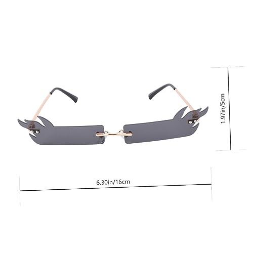 FUTUREORYY 1 Stück Lustige Brille Sonnenbrille Schicke Brille Flammen Sonnenbrille Party Sonnenbrille Mode Sonnenbrillen Dekorative Brille Lustige Party Brille Festliche Dekoration Schwarz FUTUREORYY 1 Stück Lustige Brille Sonnenbrille Schicke Brille Flammen Sonnenbrille Party Sonnenbrille Mode Sonnenbrillen Dekorative Brille Lustige Party Brille Festliche Dekoration Schwarz von FUTUREORYY