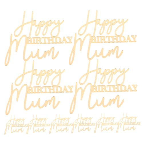 FUTUREORYY 10 Stück Teiliges Happy Mother's Day Cake Topper Sichere Wiederverwendbare Geburtstagsdekoration für Mütter Stilvolle Themen-cupcake-deko für Frauen Mädchen-feiern von FUTUREORYY