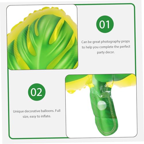 FUTUREORYY 10 Stück Teiliges Hawaiianische Monstera Baumblatt Luftballons Langlebige Aluminiumfolie Farbenfrohe Partydeko für Sommerfest Tropische Geburtstagsfeier Sicher und Auslaufsicher FUTUREORYY 10 Stück Teiliges Hawaiianische Monstera Baumblatt Luftballons Langlebige Aluminiumfolie Farbenfrohe Partydeko für Sommerfest Tropische Geburtstagsfeier Sicher und Auslaufsicher von FUTUREORYY