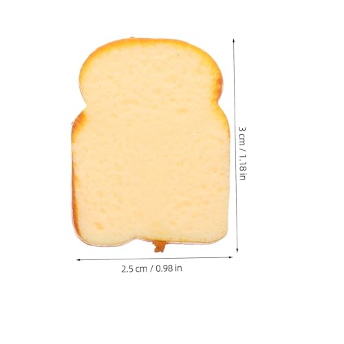 FUTUREORYY 10 Stück Teiliges Realistische Fake Toastscheiben Vielseitige Deko für Küche Party Bäckerei Spiel Natürliche Requisiten für Kreative DIY Arrangements von FUTUREORYY