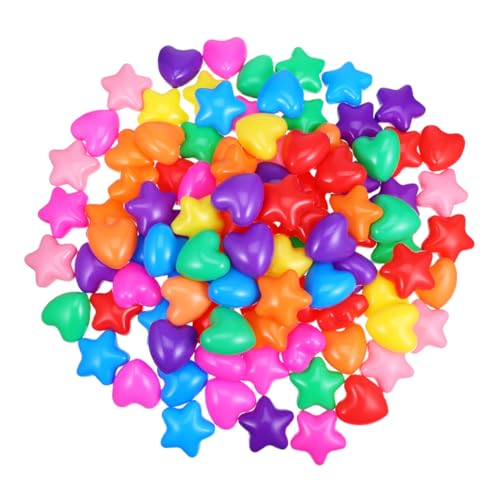 FUTUREORYY 100 Stück Spielbälle Stern und Herzförmig Farbige und Macaron Farben Dicke Plastikbälle für Indoor Spielbereich Party Bälle Pool FUTUREORYY 100 Stück Spielbälle Stern und Herzförmig Farbige und Macaron Farben Dicke Plastikbälle für Indoor Spielbereich Party Bälle Pool von FUTUREORYY
