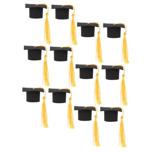 FUTUREORYY 12 Stück Abschlusskappen Dekorative Hüte für Kuchen und Flaschen Graduation Party mit Quasten Feierlichkeiten und FUTUREORYY 12 Stück Abschlusskappen Dekorative Hüte für Kuchen und Flaschen Graduation Party mit Quasten Feierlichkeiten und von FUTUREORYY