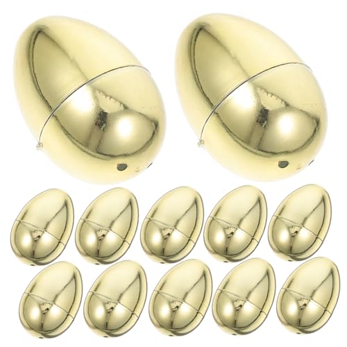 FUTUREORYY 12 Stück Ostern simulierte goldene Eier Nein Mit Eiern gefülltes Jumbo-Eier Ostereierfüller Ostereier aus Kunststoff befüllbar gefüllte Ostereier Plastik FUTUREORYY 12 Stück Ostern simulierte goldene Eier Nein Mit Eiern gefülltes Jumbo-Eier Ostereierfüller Ostereier aus Kunststoff befüllbar gefüllte Ostereier Plastik von FUTUREORYY