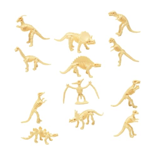 FUTUREORYY 12 Stück Teiliges Dinosaurier Skelett für Realistische Modelle Archäologie Lernspielzeug Zufälliger Stil Pädagogisches Tierspielzeug für Kleine Entdecker von FUTUREORYY
