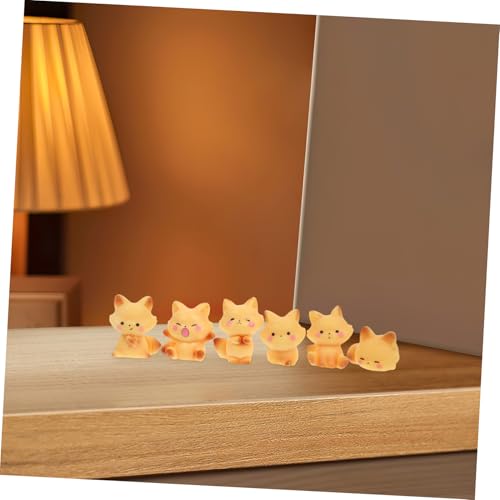 FUTUREORYY 12 Stück Teiliges Fuchs Figuren aus Langlebigem Material Detailreiche Miniatur Dekorationen für Feengarten Puppenhaus und Aquarium Platzsparend für Schreibtisch und Regal von FUTUREORYY
