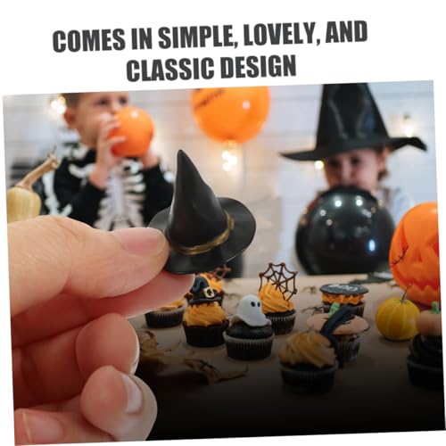 FUTUREORYY 12 Stück Teiliges Mini Hexenhut Schwarze Kleine Hexenhüte für Halloween Dekoration Puppenhaus Cake Topper DIY Basteln Flaschenverschlüsse und Party Zubehör FUTUREORYY 12 Stück Teiliges Mini Hexenhut Schwarze Kleine Hexenhüte für Halloween Dekoration Puppenhaus Cake Topper DIY Basteln Flaschenverschlüsse und Party Zubehör von FUTUREORYY