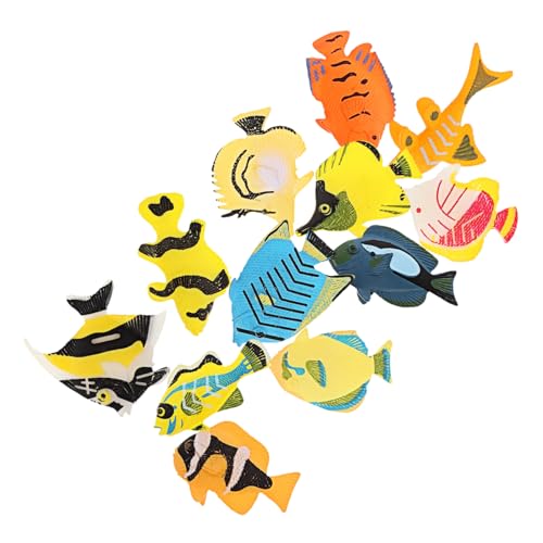 FUTUREORYY 12 Teiliges Set Tropische Fische Modell Gefälschte Fische Mini Meerestiere Mini Meereslebewesen Figuren Meerestier Meereslebewesen Dekorationen Fische Plastikfische Ozeantiere von FUTUREORYY