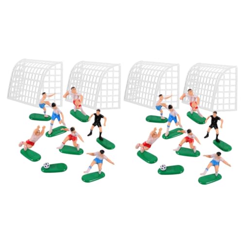 FUTUREORYY 2 Sätze Fussball Tortendeko mit Spielern und für Kreative Kuchen und Cupcake Dekorationen Wiederverwendbar und Sicher der Anwendung für Fußball Mottopartys von FUTUREORYY