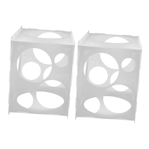 FUTUREORYY 2 Stück Ballonmessbox luftballons werkzeug Ballongrößenwürfel PVC Transparent FUTUREORYY 2 Stück Ballonmessbox luftballons werkzeug Ballongrößenwürfel PVC Transparent von FUTUREORYY