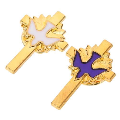 FUTUREORYY 2 Stück Kreuz-Brosche Friedenstaube Anstecker Taufbrosche Partykleidung Zubehör Metall Brosche Hochzeitsbrosche Vogel Brosche Reversschmuck für Männer Tier Brosche Zinklegierung FUTUREORYY 2 Stück Kreuz-Brosche Friedenstaube Anstecker Taufbrosche Partykleidung Zubehör Metall Brosche Hochzeitsbrosche Vogel Brosche Reversschmuck für Männer Tier Brosche Zinklegierung von FUTUREORYY