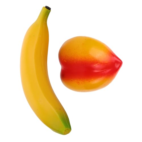 FUTUREORYY 2 Stück Musikalisches Früchte Shaker Teilig Kunststoff Obstform Percussion für Kindergarten Früherziehung zur und Kognitionsförderung von FUTUREORYY