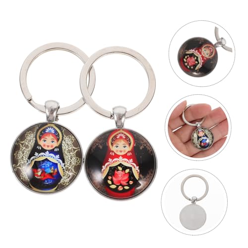 FUTUREORYY 2 Stück Russische Nesting Doll Schlüsselanhänger aus Legiertem und Bunte Handgefertigte Puppen Schlüsselringe Leichte Taschenanhänger Einzigartige Partygeschenke FUTUREORYY 2 Stück Russische Nesting Doll Schlüsselanhänger aus Legiertem und Bunte Handgefertigte Puppen Schlüsselringe Leichte Taschenanhänger Einzigartige Partygeschenke von FUTUREORYY