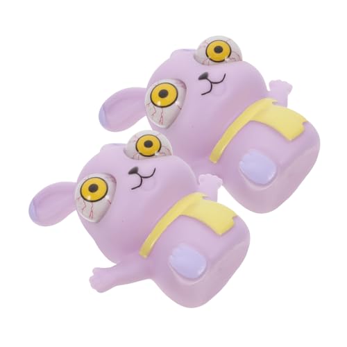 FUTUREORYY 2 Stück Starrendes Kaninchen Fidget Squeeze- Augapfel-Boom- Herausspringende Augen, Quetschspielzeug Auffälliges Quetschspielzeug Pu Violet FUTUREORYY 2 Stück Starrendes Kaninchen Fidget Squeeze- Augapfel-Boom- Herausspringende Augen, Quetschspielzeug Auffälliges Quetschspielzeug Pu Violet von FUTUREORYY