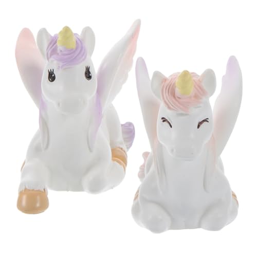 FUTUREORYY 2 Stück Teiliges Mini Einhorn Figuren aus Resin Detailreiche Miniatur deko für Kuchen Puppenhaus Gartenlandschaft Niedliche Tortendeko für Geburtstagstorten und Festliche Anlässe FUTUREORYY 2 Stück Teiliges Mini Einhorn Figuren aus Resin Detailreiche Miniatur deko für Kuchen Puppenhaus Gartenlandschaft Niedliche Tortendeko für Geburtstagstorten und Festliche Anlässe von FUTUREORYY