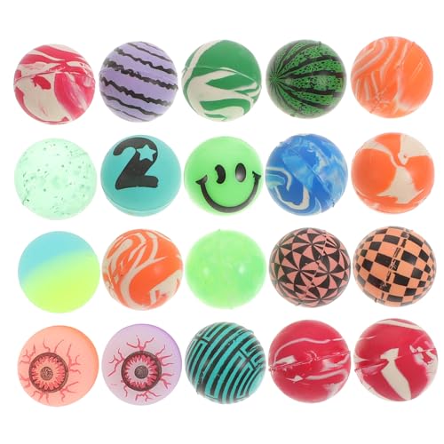 FUTUREORYY 20 Stück Teiliges Bunte Hüpfbälle mit Kreativen Augenmuster Elastische Springbälle für Weiches Umweltfreundliches Material Sicherer Spielspaß für Jungen und Mädchen FUTUREORYY 20 Stück Teiliges Bunte Hüpfbälle mit Kreativen Augenmuster Elastische Springbälle für Weiches Umweltfreundliches Material Sicherer Spielspaß für Jungen und Mädchen von FUTUREORYY