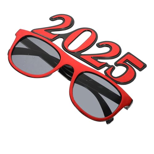 FUTUREORYY 2025 Lustige Brille Partybrillen Für Das Neue Jahr Brille Männer Silvester Brille Silvesterbrille Gläser Neuheit Brille Silvester-party-sonnenbrille Nummer Sonnenbrille Stk Rot FUTUREORYY 2025 Lustige Brille Partybrillen Für Das Neue Jahr Brille Männer Silvester Brille Silvesterbrille Gläser Neuheit Brille Silvester-party-sonnenbrille Nummer Sonnenbrille Stk Rot von FUTUREORYY