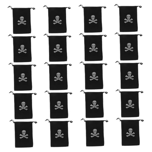 FUTUREORYY 24 Stück Piraten-Aufbewahrungstasche Piratenbeutel Piratentaschen Piraten-Thementaschen Piraten-Münzenbeutel Piraten-Goodie-Bags Polyester Black FUTUREORYY 24 Stück Piraten-Aufbewahrungstasche Piratenbeutel Piratentaschen Piraten-Thementaschen Piraten-Münzenbeutel Piraten-Goodie-Bags Polyester Black von FUTUREORYY