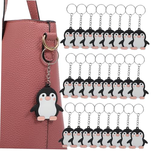 FUTUREORYY 24 Stück Teiliges Pinguin Schlüsselanhänger Tier Anhänger Kompakt und Langlebig Vielseitige Taschen und Schlüsselanhänger für Pinguinliebhaber Party Deko von FUTUREORYY