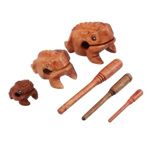FUTUREORYY 3 Stück Glücksfrosch aus Holz Frosch-Statue Schreibtischaccessoires für Frauen lustige Dinge hölzerner Frosch musikmacher Schlaginstrument Lustiges Frösche FUTUREORYY 3 Stück Glücksfrosch aus Holz Frosch-Statue Schreibtischaccessoires für Frauen lustige Dinge hölzerner Frosch musikmacher Schlaginstrument Lustiges Frösche von FUTUREORYY