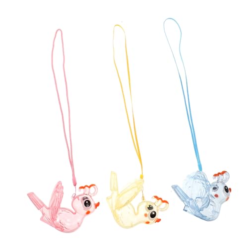 FUTUREORYY 3 Stück Teiliges Vogelpfeifen Tragbare Wasseraktivierte Tierpfeifen mit Interaktivem Pfau-klang Bunte Partyspielzeuge für Jungen und Mädchen für Outdoor-spielspaß und Entdeckung von FUTUREORYY
