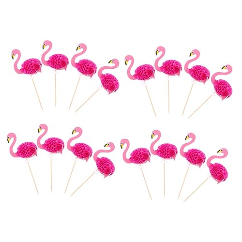 FUTUREORYY 30 Stück Hawaiian Party Cake Picks Adorable Kuchen Hochwertige Papier und Holzmaterialien Leichtgewichtig für Besondere Anlässe und Kreative Desserts von FUTUREORYY