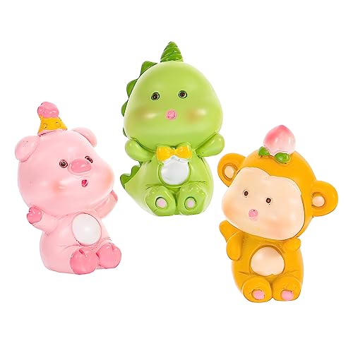 FUTUREORYY 3Stücke Tierische Kuchendekorationen Cartoon Figuren aus Robustem Harz für Geburtstagstorten Cupcakes und Garten Dekoration Niedliche Tierfiguren für Kreative Feiern FUTUREORYY 3Stücke Tierische Kuchendekorationen Cartoon Figuren aus Robustem Harz für Geburtstagstorten Cupcakes und Garten Dekoration Niedliche Tierfiguren für Kreative Feiern von FUTUREORYY