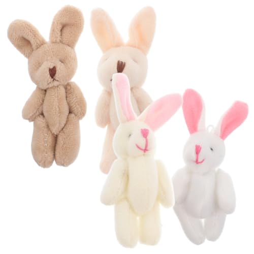 FUTUREORYY 4 Stück Plüschtier puppe Kaninchen-Schlüsselanhänger Ornament süßer Anhänger Autohängedekor DIY-Verzierung Flauschiger Hase-Schlüsselanhänger Material kurzer Plüsch FUTUREORYY 4 Stück Plüschtier puppe Kaninchen-Schlüsselanhänger Ornament süßer Anhänger Autohängedekor DIY-Verzierung Flauschiger Hase-Schlüsselanhänger Material kurzer Plüsch von FUTUREORYY