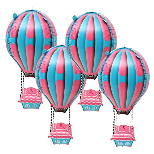 FUTUREORYY 4Stücke Heißluftballon Aluminium Folienballons für Kindergeburtstagsfeiern Partydekorationen für Abschlussparty und Festliche Anlässe FUTUREORYY 4Stücke Heißluftballon Aluminium Folienballons für Kindergeburtstagsfeiern Partydekorationen für Abschlussparty und Festliche Anlässe von FUTUREORYY