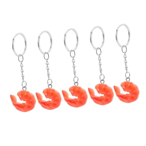 FUTUREORYY 5 Stück Realistischer Shrimp Fleisch Schlüsselanhänger Kreative Lebensmittelechte Anhänger für Taschen und Rucksäcke Vielseitig als DIY Food und Dekorative Accessoires Lustiger FUTUREORYY 5 Stück Realistischer Shrimp Fleisch Schlüsselanhänger Kreative Lebensmittelechte Anhänger für Taschen und Rucksäcke Vielseitig als DIY Food und Dekorative Accessoires Lustiger von FUTUREORYY