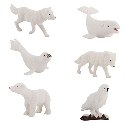 FUTUREORYY 6 Stück Miniatur Tierfiguren Teiliges Wintertier für Lebendige Arktische Tiere Eisbär für Mikrolandschaften und Wohnraumgestaltung FUTUREORYY 6 Stück Miniatur Tierfiguren Teiliges Wintertier für Lebendige Arktische Tiere Eisbär für Mikrolandschaften und Wohnraumgestaltung von FUTUREORYY
