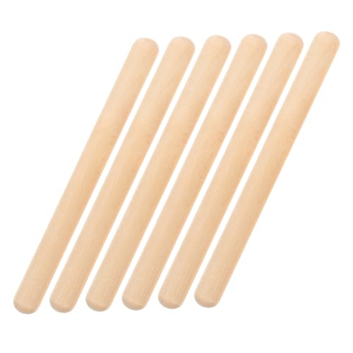 FUTUREORYY 6 Stück Teiliges Musiksticks aus Umweltfreundlichem Ahornholz Langlebige Holz Percussion Instrumente für Kreatives Rhythmusspiel Sicher Poliert für Vorschulkinder und FUTUREORYY 6 Stück Teiliges Musiksticks aus Umweltfreundlichem Ahornholz Langlebige Holz Percussion Instrumente für Kreatives Rhythmusspiel Sicher Poliert für Vorschulkinder und von FUTUREORYY