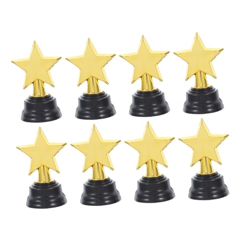 FUTUREORYY 8 Stück Trophäe Mit Fünfzackigem Stern Kleine Trophäe Trophäenpreis Mini -trophäe Basketball-trophäen Trophäe Für Kleiner Trophäenbecher Aus Kunststoff Golden Plastik FUTUREORYY 8 Stück Trophäe Mit Fünfzackigem Stern Kleine Trophäe Trophäenpreis Mini -trophäe Basketball-trophäen Trophäe Für Kleiner Trophäenbecher Aus Kunststoff Golden Plastik von FUTUREORYY
