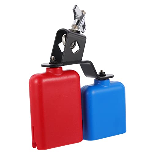 FUTUREORYY Dual Cowbell Noisemaker Ergonomisches Percussion Instrument für Einteiliges Design Glatte Kanten Vielfältige Klänge Musikspielzeug für Junge Musiker von FUTUREORYY
