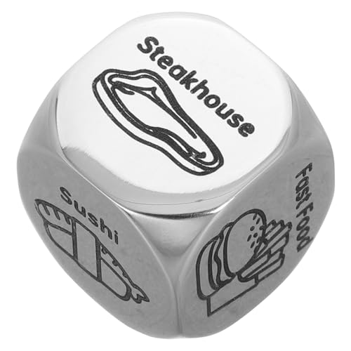 FUTUREORYY Essensentscheidungswürfel Lebensmittelentscheidungswürfel Essenswürfel-Entscheider Schlafentscheidungswürfel Weihnachtsmann-Würfel Rostfreier Stahl Silver FUTUREORYY Essensentscheidungswürfel Lebensmittelentscheidungswürfel Essenswürfel-Entscheider Schlafentscheidungswürfel Weihnachtsmann-Würfel Rostfreier Stahl Silver von FUTUREORYY