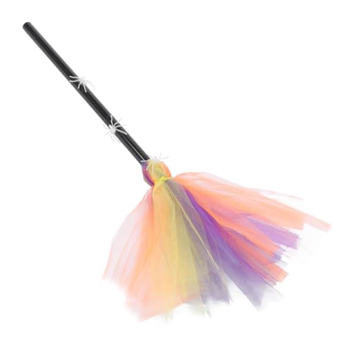 FUTUREORYY Halloween Party Deko Nachtleichtender Spinnennetz Besen aus Polyester und Kunststoff Lustiges Hexenbesen Party Accessoire und Hausdekoration FUTUREORYY Halloween Party Deko Nachtleichtender Spinnennetz Besen aus Polyester und Kunststoff Lustiges Hexenbesen Party Accessoire und Hausdekoration von FUTUREORYY