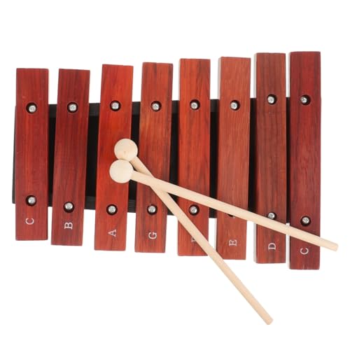 FUTUREORYY Holz Xylophon mit Schlägeln Robustes Musikinstrument für Fördert Musikalisches Lernen und Hand Auge Koordination Sicher und Langlebig Geeignet für Kleinkinder und Anfänger von FUTUREORYY