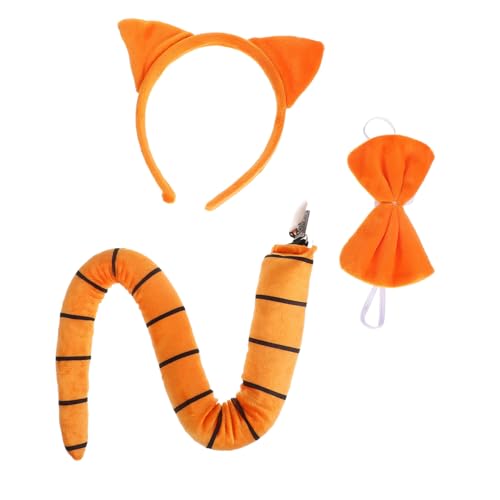 FUTUREORYY Katzenkostüm Set mit Weichem Sicherem Katzenohren Haarreif und Katzenschwanz Verstellbar und Bequem für Rollenspiele Halloween Karneval und Cosplay für Mädchen FUTUREORYY Katzenkostüm Set mit Weichem Sicherem Katzenohren Haarreif und Katzenschwanz Verstellbar und Bequem für Rollenspiele Halloween Karneval und Cosplay für Mädchen von FUTUREORYY