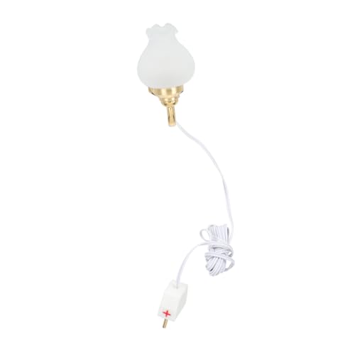 FUTUREORYY LED Miniatur Tulpen wandlampe mit Kabel Mini Glow Light für Puppenhaus Dekoration Realistisches Mini Haus Accessoire DIY Modell Beleuchtung für Sammler von FUTUREORYY