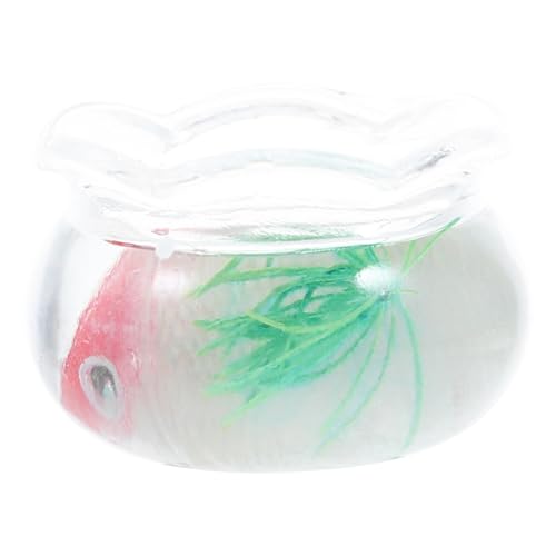 FUTUREORYY Miniatur Fischbowl Maßstab Fisch Tank Für Miniaturhaus Dekoration Handgefertigte Desktop Accessoire Detailgetreue Tischdeko Für Sammler Und FUTUREORYY Miniatur Fischbowl Maßstab Fisch Tank Für Miniaturhaus Dekoration Handgefertigte Desktop Accessoire Detailgetreue Tischdeko Für Sammler Und von FUTUREORYY