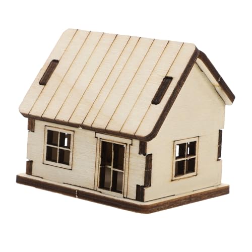 FUTUREORYY Miniatur Haus Bausatz Unvollendetes Cottage Puzzle Modell Miniaturhaus Dekoratives Handwerksprojekt für Erwachsene Naturbelassen Detailreich Vielseitig Einsetzbar von FUTUREORYY