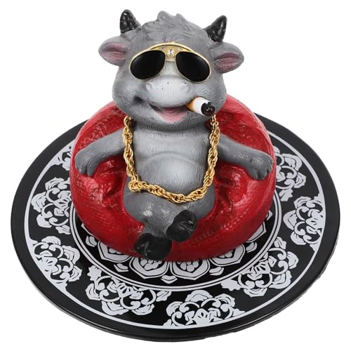 FUTUREORYY Niedliche Resin Kuh Figur Auto Dekoration Kreatives Cartoon Kuhhandwerk Tisch Schmuck Geschenkidee für Büro und Zuhause FUTUREORYY Niedliche Resin Kuh Figur Auto Dekoration Kreatives Cartoon Kuhhandwerk Tisch Schmuck Geschenkidee für Büro und Zuhause von FUTUREORYY